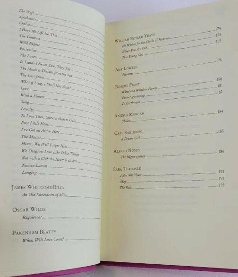 LOVE POEMS by Sappho Shakespeare Byron Dickinson Frost Shelley Faux Leather Classic edition New Classic Book