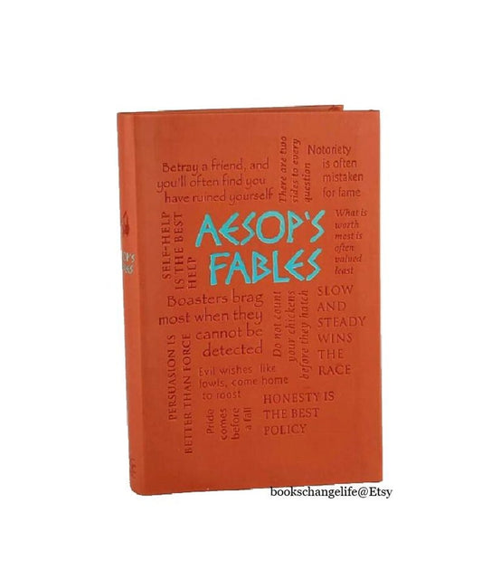 AESOP'S FABLES Illustrated by Arthur Rackham Deluxe Faux Leather Classic edition *Brand New*