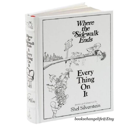 Where the Sidewalk Ends/Every Thing On It: Poems and Drawings by Shel Silverstein Deluxe Bonded Leather Collectible Hardcover NEW SEALED