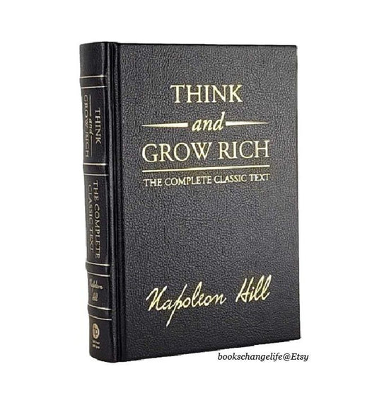 THINK And GROW RICH by Napoleon Hill Deluxe Leather Bound Edition New Classic Book